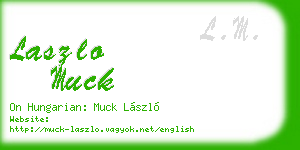 laszlo muck business card