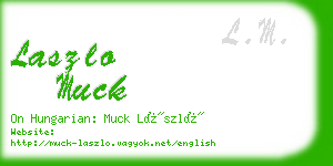 laszlo muck business card